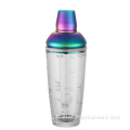 Shaker en acier inoxydable avec verre d'impression de menu de 700 ml